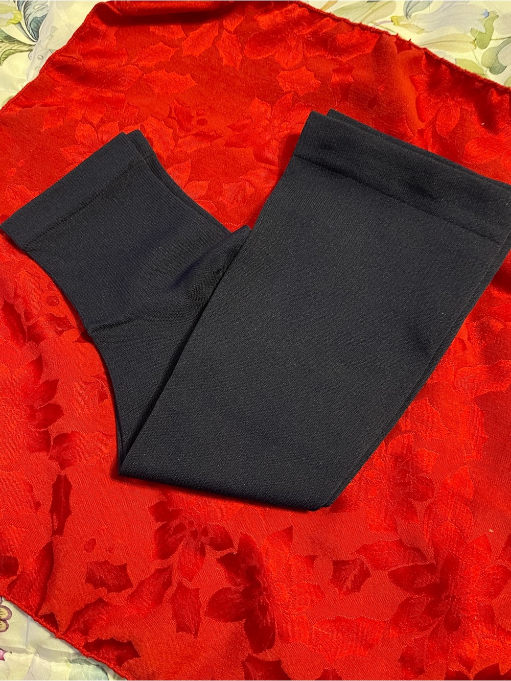 Navy. Toeless knee highCompression Socks! .   20-30 wider calf!  Size L/XL.  New - Picture 2 of 3